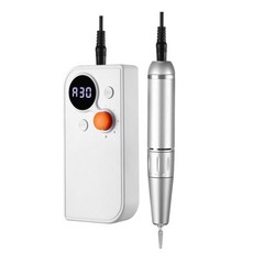 優威UV101美甲打磨機套裝可愛風打磨機便攜式充電磨甲機輕便型磨甲機電動打磨機美甲機甲面拋光機美甲工具美甲材料, 1個, Uv-101/砂紋白