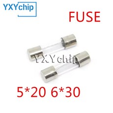 유리 고속 퓨즈 250v 0 1A 2A 5A 3A 3 15A 4A 6A 7A 8A 10A 12A 20A 30A 퀵 블로우 5x20 6x30mm 10, 5 x 20mm 2A, 1개