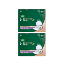 디펜드 남녀공용 안심 오버나이트 패드 성인기저귀, 28개입, 2개