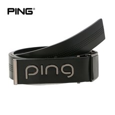 PING 여성 타공 패턴 촉버클 벨트 2665243, BK_F