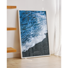 여름 바다 포스터 Aqua 인테리어 물결 물멍 감성 바다 사진(A4 포스터 1p 증정)