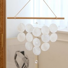 내일의공간 5줄 화이트 자개 가랜드 (모빌)