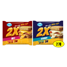 덴마크 투엑스 2배 체다치즈+2배 모짜렐라치즈 혼합세트, 384g, 1세트
