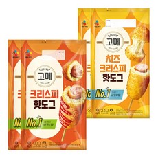 크리스피핫도그 400g x 2개 + 고메 치즈크리스피핫도그 340g x 2개