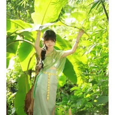 태국 미얀마 여성 다이 의상 민족 공연 무용 전통 스타일 드레스, 01 one size, 28 1