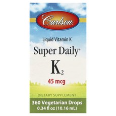 칼슨 액상 비타민K 슈퍼 데일리 K2 45mcg 10.16ml, 10.055ml, 5개