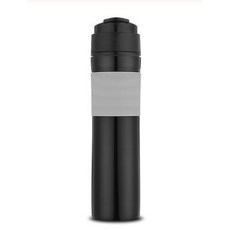 icafilas 350ml 커피 차 휴대용 프렌치 프레스 커피 메이커 커피 병 절연 여행 머그 손 압력 커피 포트 자동차, 3)Black