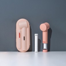 국산 여행용 미니 필터샤워기 헤드 수압 상승 녹물 제거 유럽 동남아 해외 아레나, 제주선셋코랄, 1개
