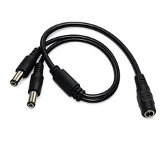 티놀지 DC 전원 2분배 케이블 5.5x2.1mm Y형 멀티잭 CCTV LED 공유기 호환, 1개, T-DC-M2F 1개, T-DC-M2F
