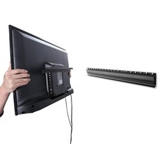 AENTGIU 스터드리스 TV 벽 마운트 튼튼한 건식 벽체 TV 브래킷 행거 26-55인치 평면 스크린 TV용 스터드 없음 드릴 없음 앵커 없음 모든 하드웨어 포함, 1 SET