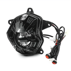J.M傑米車藝 金鑫 MMBCU APL-X LED魚眼大燈 曼巴 阿波羅合法改裝大燈, 1個, 消光黑