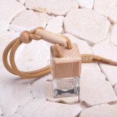 올댓허브 미니 차량용 디퓨져 용기-우드캡, 1개