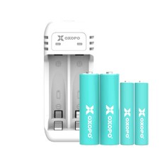 台灣品牌OXOPO AA/AAA鎳氫充電電池組(3號2入 4號2入) 環保節能 持久耐用, 1個, 2