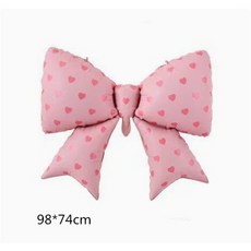 트윈은 리본 이벤트 대형 풍선 세트 파티 첫돌 셀프 촬영 생일 헬륨 포토존 데코, 5개, 핑크도트