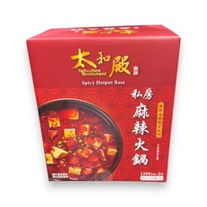 太和殿 頂級麻辣鍋湯底 1200公克X2包, 2.4kg, 1箱