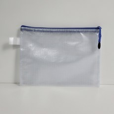 B5 소품파우치 12매세트 납작 지퍼 문구 사무용 방수 투명파우치 보관, 단품, 1세트 단품, 1세트