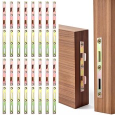Tobeelec 금속 침대 레일 패스너 16세트 나사 포함 12.7cm(5인치) 튼튼한 브래킷 가구 목재용 하드웨어 프레임 교체 부품_156374, Tobeelec 금속 침대 레일 패스너 16세트, 나사