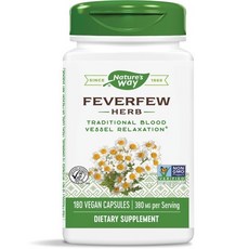 Nature's Way 然萃維 小白菊380mg素食膠囊, 180顆, 1罐