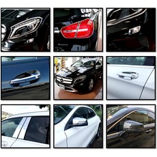圓夢工廠 GLA X156 2014-2017 改裝 鍍鉻 車門防刮門碗, 1個
