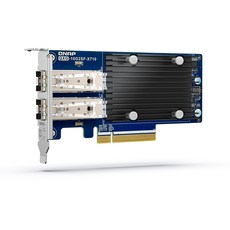 QNAP QXG-10G2SF-X710 雙埠 10GbE 網路擴充卡，適用於 NAS 與 PC，支援 SR-IOV 技術, 1個