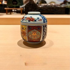 차완무시 그릇 가정식 계란찜 레스토랑 도자기 찜기 푸딩, 1개, 길상 패턴