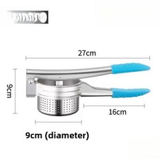 꿀 추출기 양봉 도구 압착기 필터 수동 주방, 10. 9cm 풀 홀 + 보호 장갑, 기본