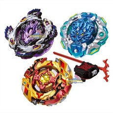 일본 팽이 배틀팽이 베이블레이드 버스트 폼폼이 글리트 초제츠 B-128 개조세트, 보라 자이로 (좌)