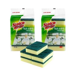 3M 향균스폰지 양면 다목적 수세미 5입 스카치브라이트, 2세트