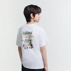 내셔널지오그래 NATIONAL GEOGRAPHIC KIDS K252UTS931 미니미 트래블 반팔 WHITE 486409