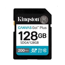Kingston 金士頓 CANVAS Go! Plus SDXC 記憶卡, 1個, 128G