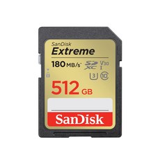 SANDISK 512G V30 Extreme SDXC UHS-I U3 相機專用 記憶卡, 1個, 512GB