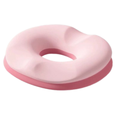 리브에어 메모리폼 치질 도넛방석 꼬리뼈 원형, 핑크, 1개