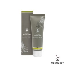 CONQUEST 德國 MUHLE RC AV TUBE 綠色蘆薈刮鬍膏 刮鬍泡 舒適保濕 減少刺激, 1個, 75mL