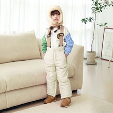 베이-비 배색 이글루 팬츠 크림