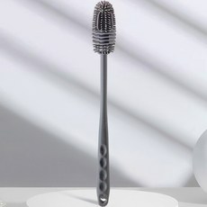 실리콘 젖병 세척솔 롱타입 물병 브러쉬 주방 다용도 병솔, 그레이, 3개