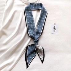 斑馬飄帶絲巾 春夏季新款韓版長條絲巾 領巾髮帶裝飾圍巾