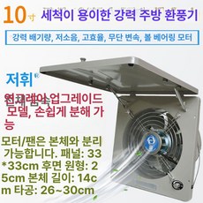 산업용 벽부형 환풍기 동우 업소용 환기구 인라인팬, 수동 분리, 기본 색상