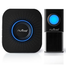 누리벨 프리미엄 현관 무선초인종 차임벨-[스타차임벨]수신기 건전지 3개 포함, 1세트