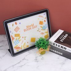 스탠드형 슬라이딩 프레임 A4 가로형, 흰색