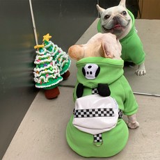 格森 秋冬彈力加絨寵物衛衣, 嫩綠,M3號8-10斤貓狗, 1個