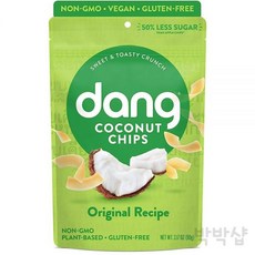 베트남 코코넛과자 Dang 솔티드 카카오 코코넛 칩, 1개, 90g