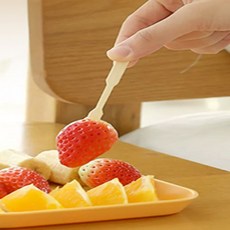 가득찬숙 원목 포크 1봉 일회용포크