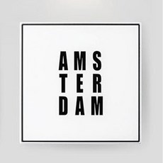 다나몰 LED 디지털 인테리어 액자 체중계, 1개, 혼합색상, 암스테르담