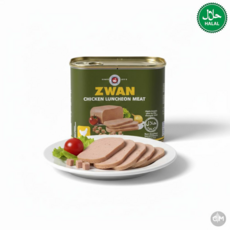 European Zwan Halal Chicken Luncheon Meat Ready-to-Eat Halal Canned Chicken Ham for Cooking 즈완 할랄 치킨, 1개, 340kg
