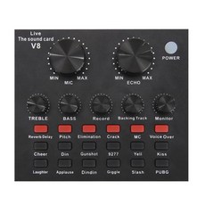 오디오믹서 오디오인터페이스 블루투스 컴퓨터 레코드 사운드 카드 채널 디지털 효과 휴대폰 용 1개