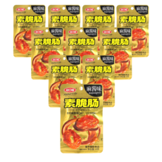 중국간식 소시지 모양 곤약 마장맛 샹창모양곤약 마라, 10개, 18g