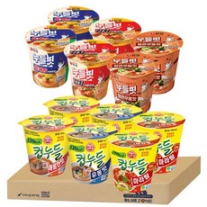 컵누들 누들핏 6종 12입세트 오뚜기(매콤한맛2 우동2 마라탕2) 농심누들핏(육개장사발2 김치사발2 얼큰우동맛2), 12개