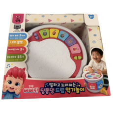 핑크퐁 베베핀 딩동댕 드럼 악기놀이, 혼합색상, 1개