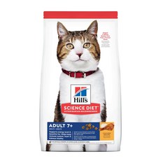 Hill's 希爾思 成貓7歲以上配方 雞肉特調食譜 熟齡貓乾糧, 雞, 1.81kg, 1包