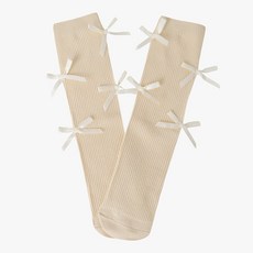 [AK플라자] [밀리밤] 리본 무꿈치 니삭스 MLAY26A7G